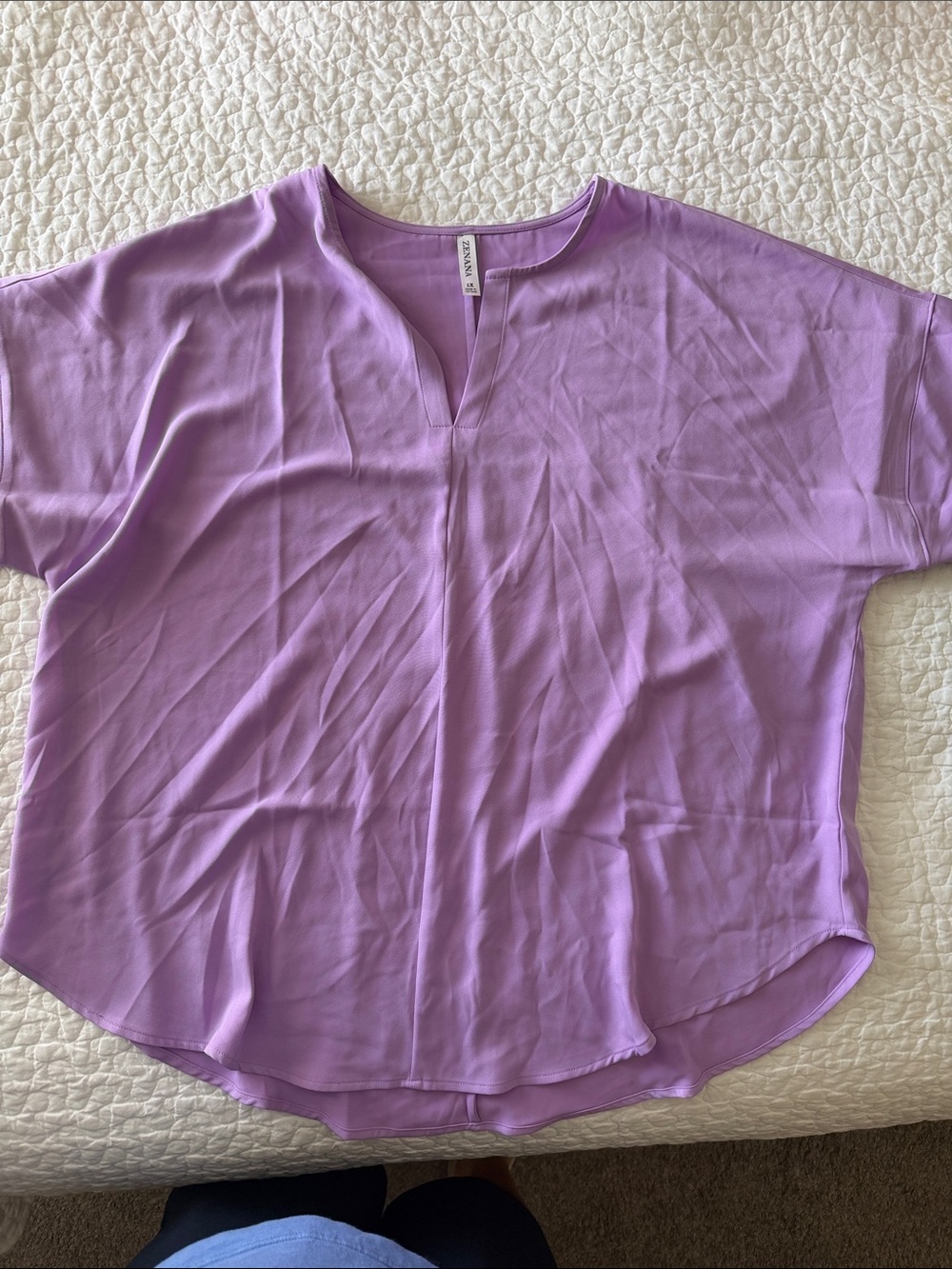 Zenana Outfitters Lavender Top 2X
